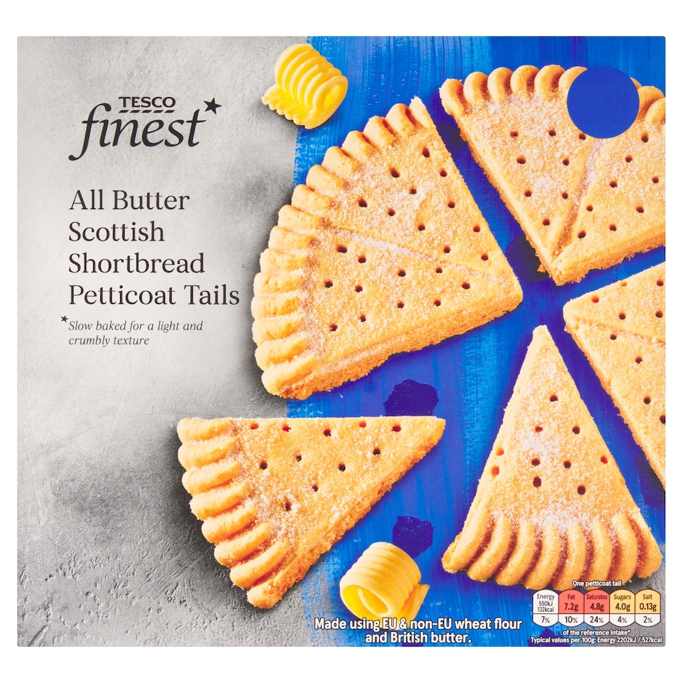 Tesco Finest All Butter Petticoat Tail Round 200g