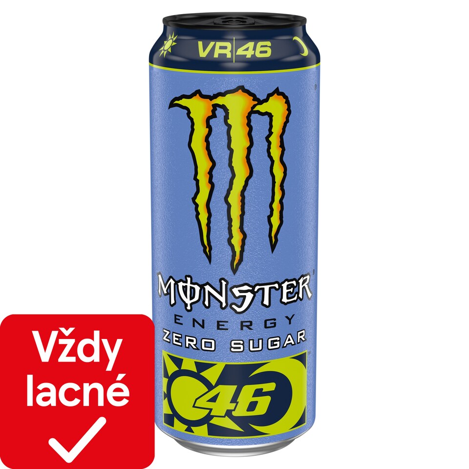 Monster Energy Valentino Rossi Zero Sugar sýtený energetický nápoj 500 ml
