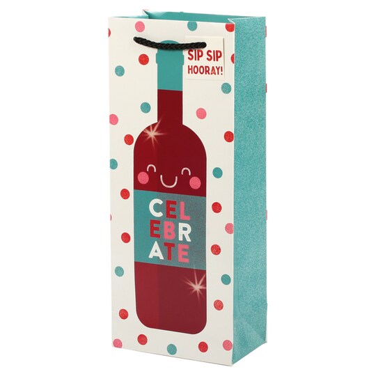 Tesco Red Spot Celebrate Bottle Bag Tesco Groceries
