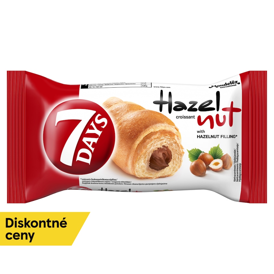 image 1 of 7 Days Croissant with Hazelnut Filling 60 g