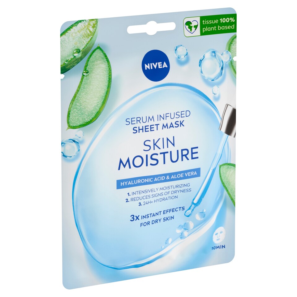 NIVEA Skin Moisture szérummal átitatott fátyolmaszk 1 db