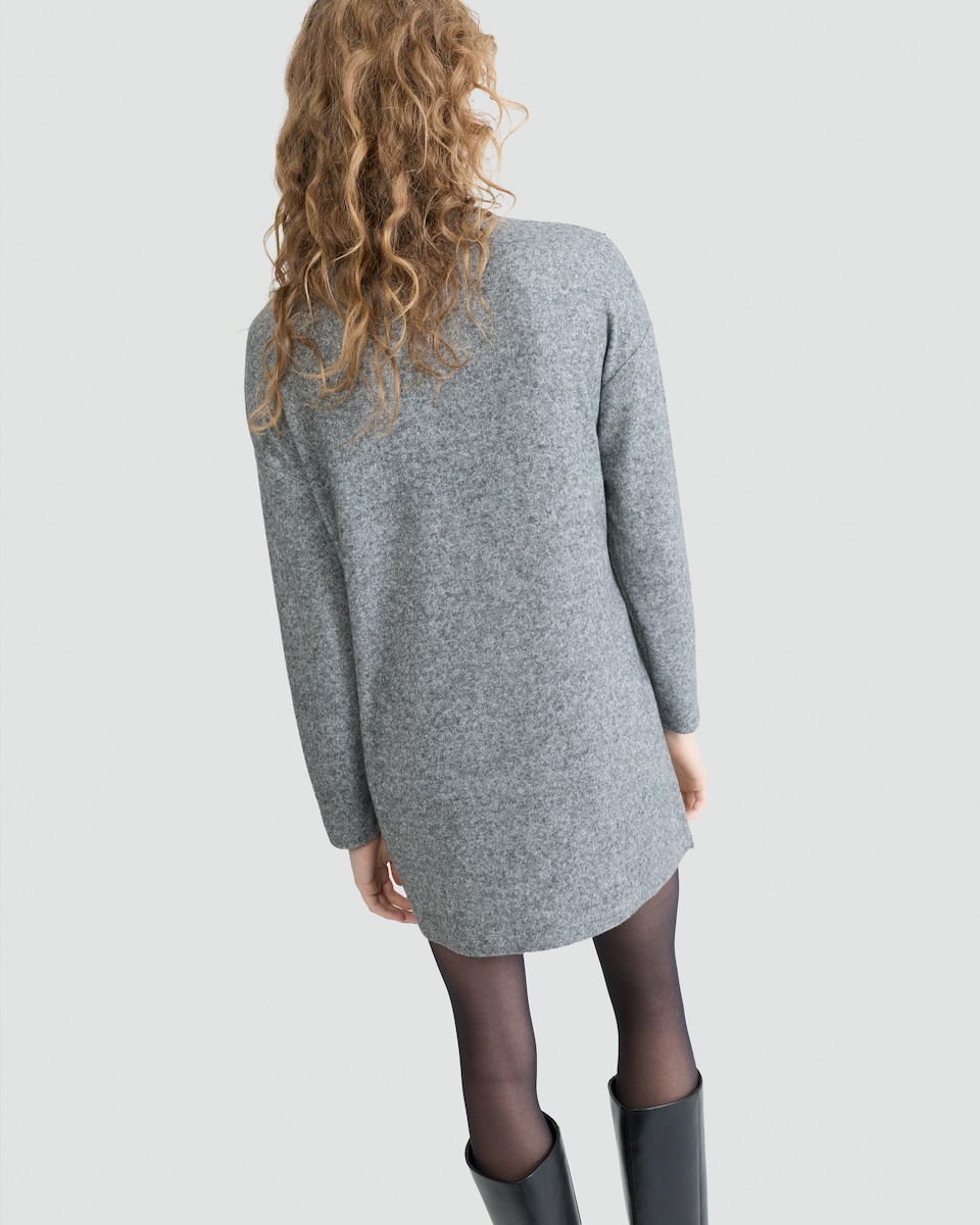 image 1 of F&F Sequin Embellished Long Sleeved Tunic in Grey