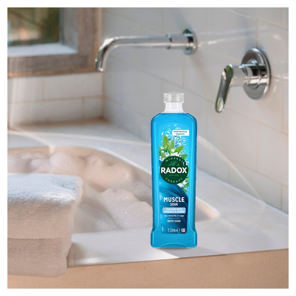 image 1 of Radox Muscle Soak Bath Soak 1L
