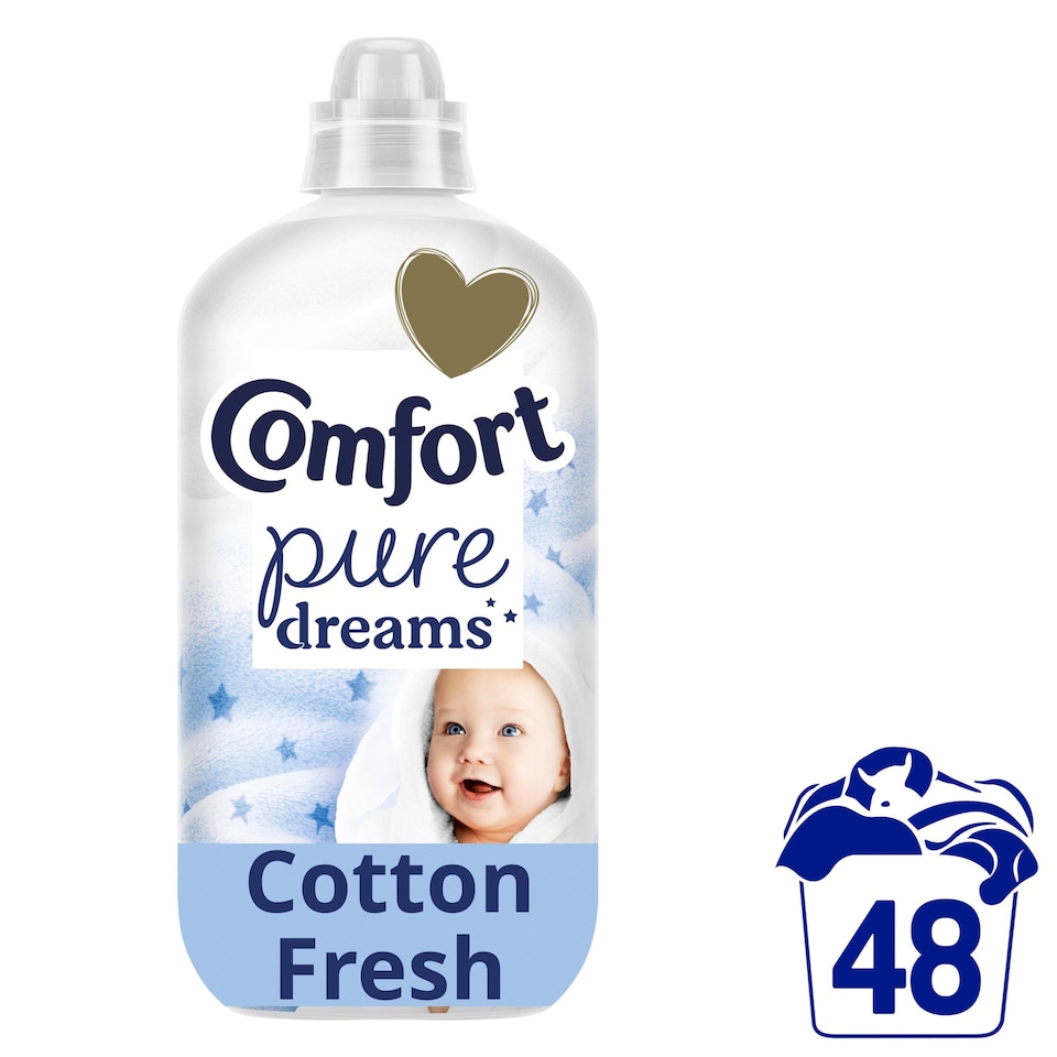 image 1 of Comfort Pure Dreams Fabric Conditioner Cotton Fresh 48 Washes 1440ml