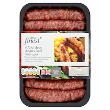 Tesco Finest 8 Angus Beef Sausages 400G