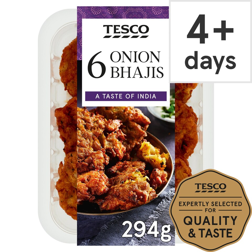 Tesco Indian Onion Bhajis 294G Tesco Groceries