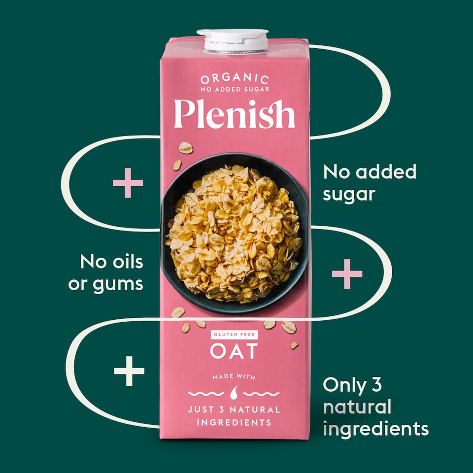 image 1 of Plenish Organic Gluten Free Oat Milk 1L