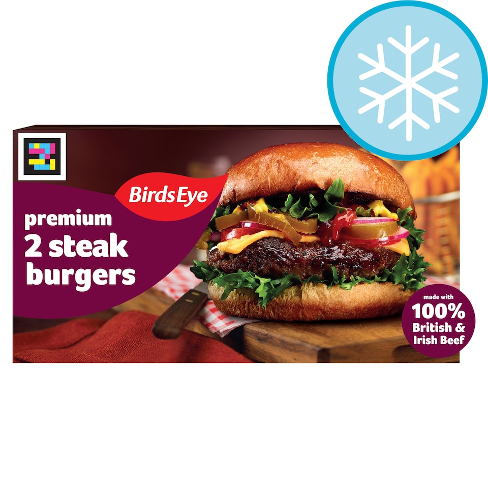 Birds Eye 2 5oz Steak Burgers 284g