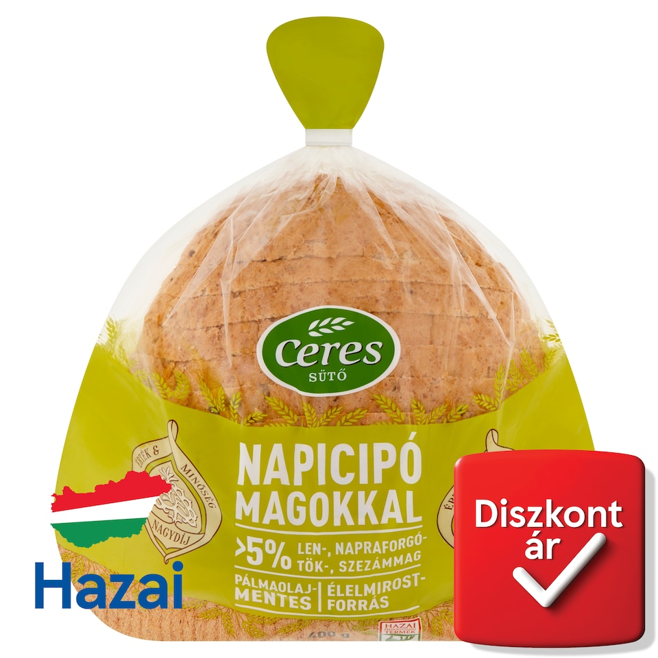Ceres Napicipó kenyér magokkal 400 g  1. kép