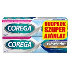 Corega Erős Rögzítés ízmentes műfogsorrögzítő krém teljes és részleges műfogsorhoz 40 g 