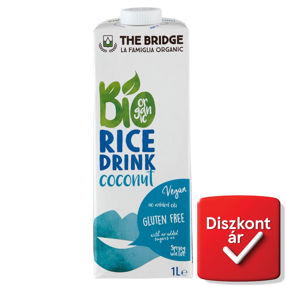 The Bridge BIO UHT gluténmentes kókuszos rizsital 1 l