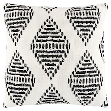 Carbotex Black and White Diamond Pattern Pillow 40 cm x 40 cm