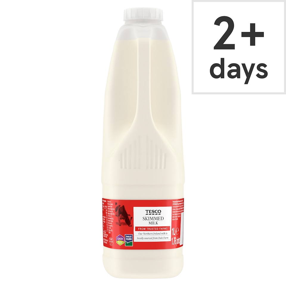 Tesco Skimmed Milk 1L
