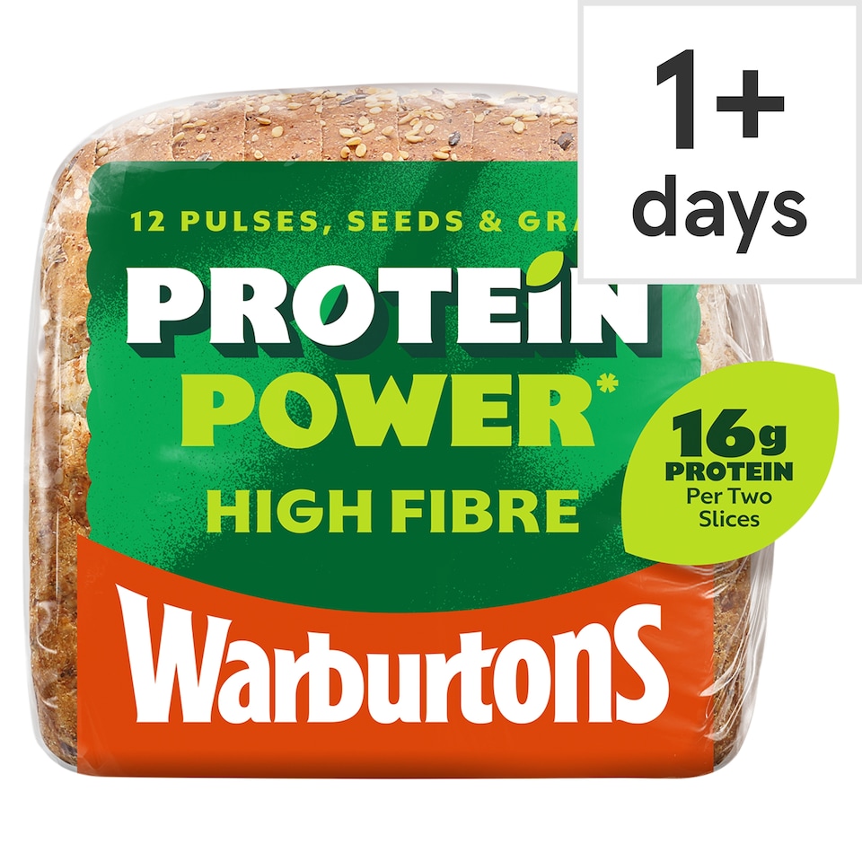 Warburtons High Fibre 12 Pulses, Seeds and Grains Protein Power 500g