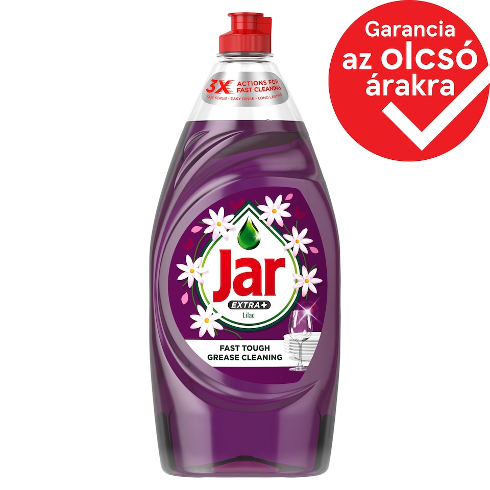 Jar Extra+ Lilac Washing Up. Jar´s Number 1 Formula For Fast Tough Grease Cleaning 900ml