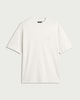 image 4 of F&F Edit Linen Rich Crew Neck T-Shirt in Cream
