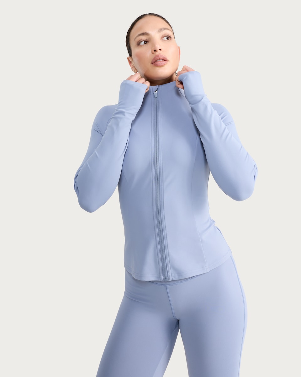 image 1 of F&F Active EVERYHOUR Zip Up Jacket in Blue