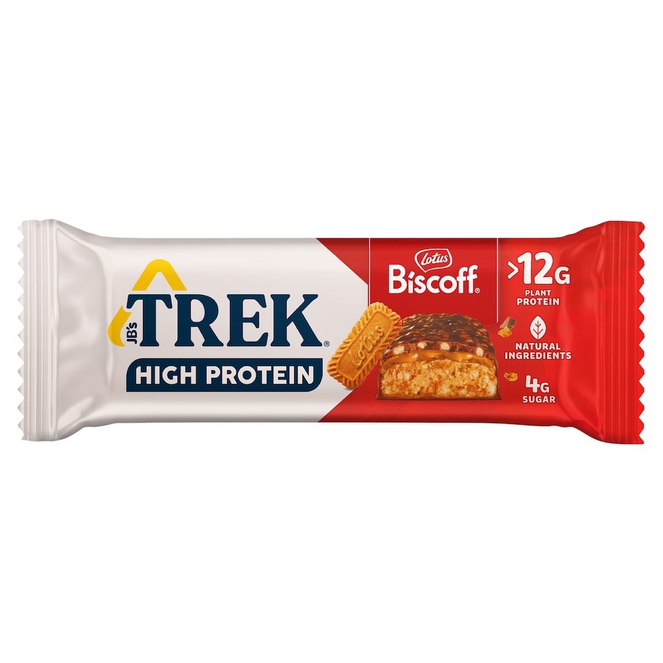image 1 of Trek High Protein Lotus Biscoff 44g