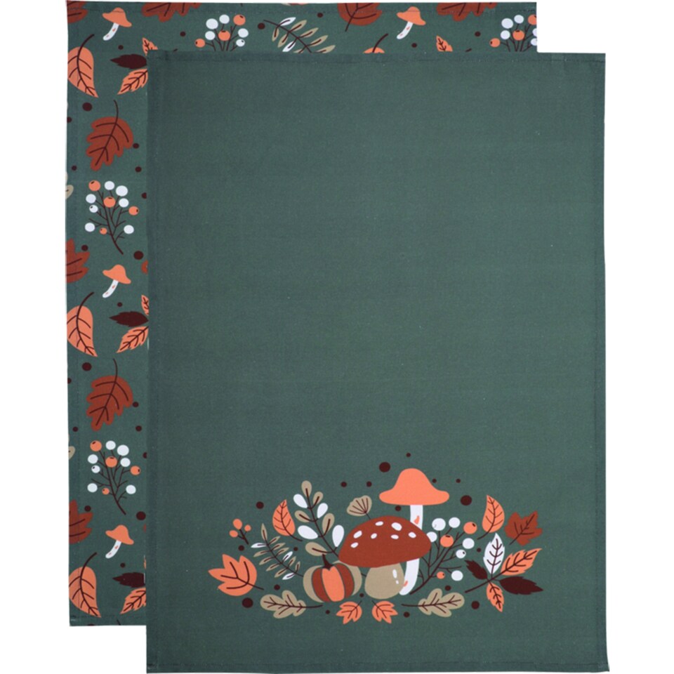 image 1 of F&F Home Autumnal Tea Towel 50 x 70 cm 2 pcs