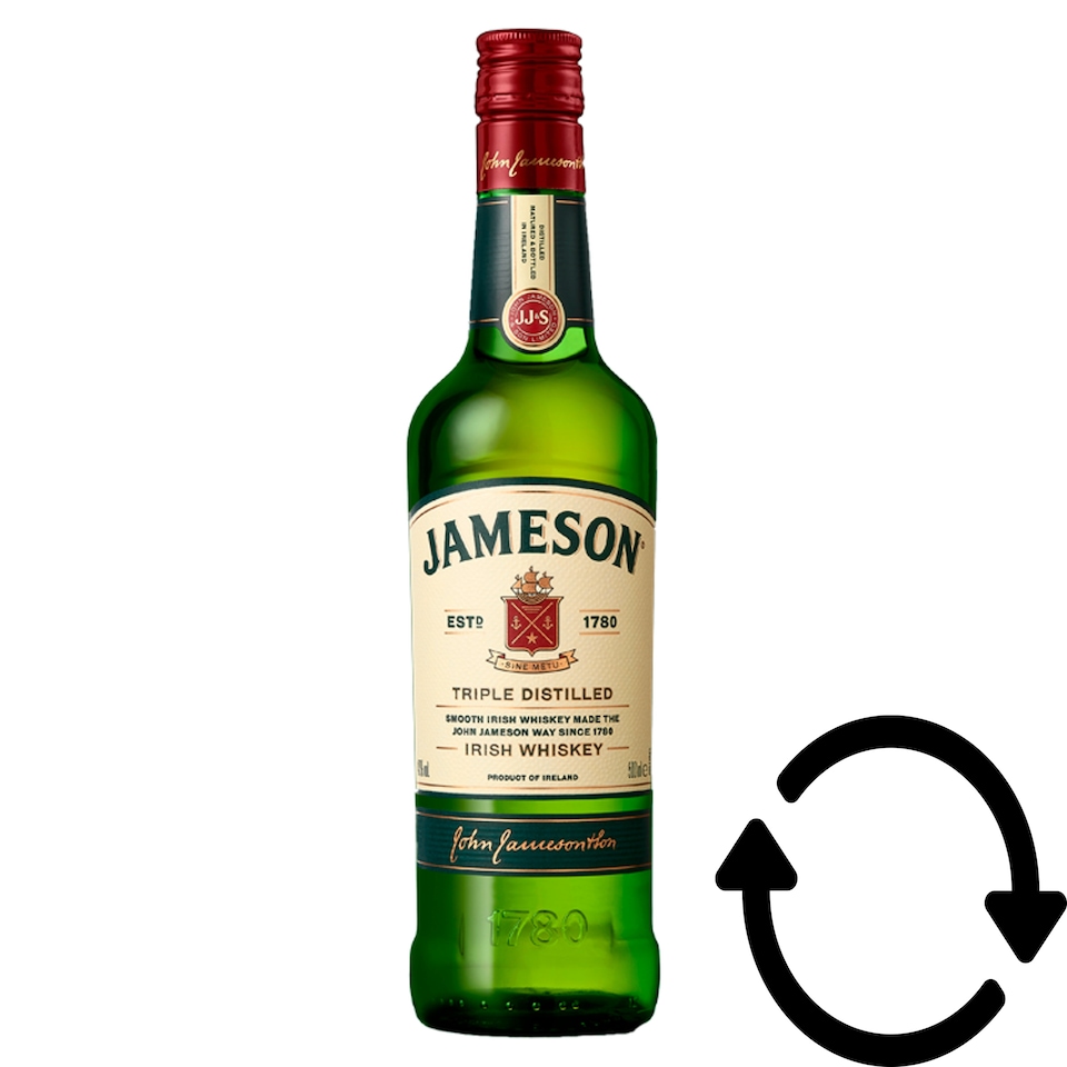 Jameson Irish Whiskey 40% 500 ml