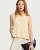 image 1 of F&F Shirred Tie Side Sleeveless Top in Yellow