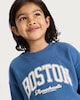image 3 of F&F Boys 2-Pack Cotton Rich Boston Teddy Sweatshirts in Cream