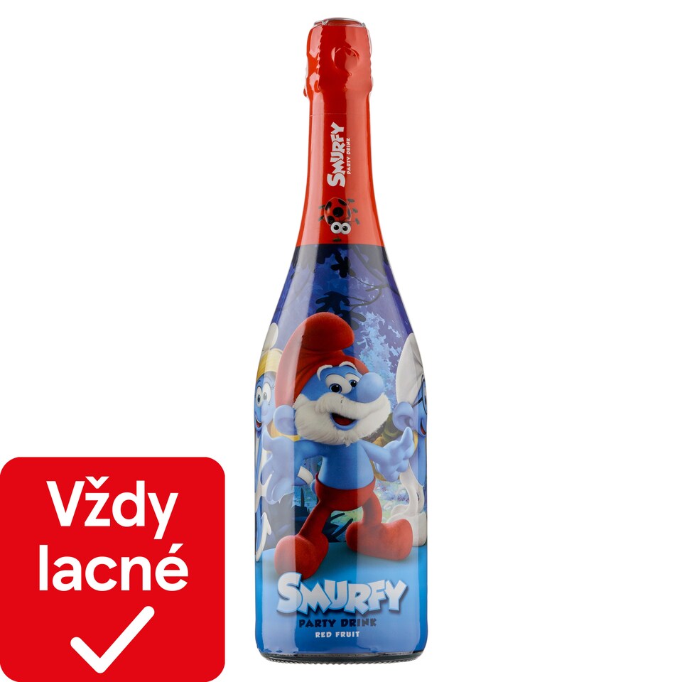 Smurfy Carbonated Red Fruit Party Drink 750 ml