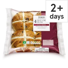 Tesco Hot Cross Buns 4 Pack