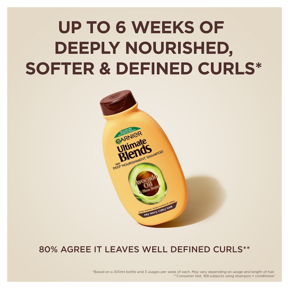 image 1 of Garnier Ultimate Blends Avocado Shampoo 300ml