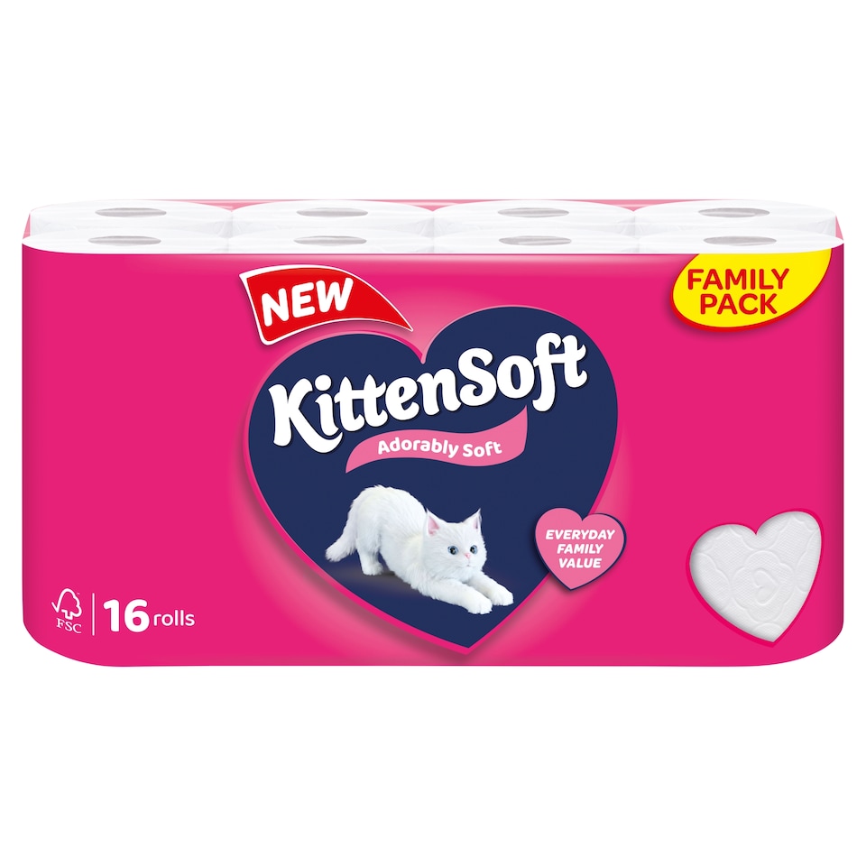 Kittensoft Adorably Soft 16 Rolls.