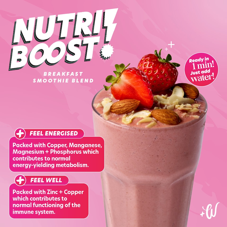image 1 of Whitworths Nutriboost Strawberry Smoothie Blend 75g
