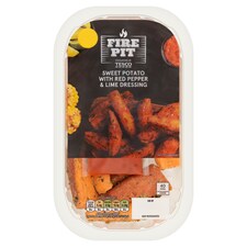 Tesco Fire Pit Sweet Potato Wedges with a Roasted Red Pepper and Lime dressing 400g