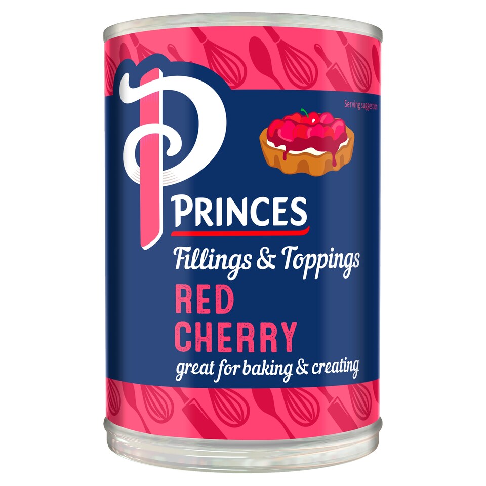 Princes Fillings And Toppings Red Cherry 410G