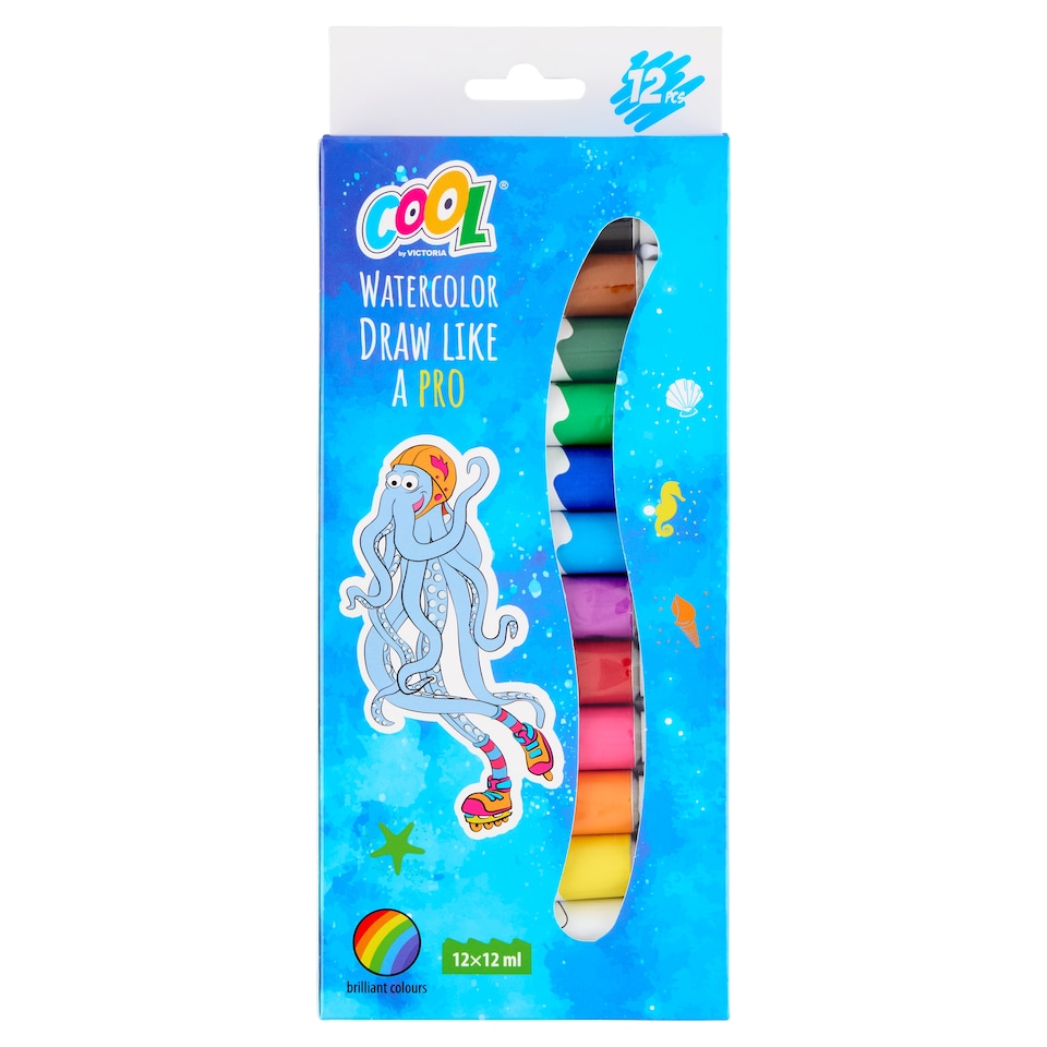 Cool by Victoria Watercolor Draw Like A Pro Tempera 12 x 12 ml