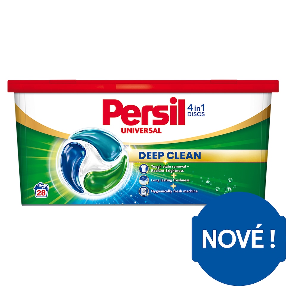 image 1 of Persil Discs 4in1 Deep Clean Universal Pre-Dosed Laundry Detergent 28 Washes 28 x 16.5g (462g)