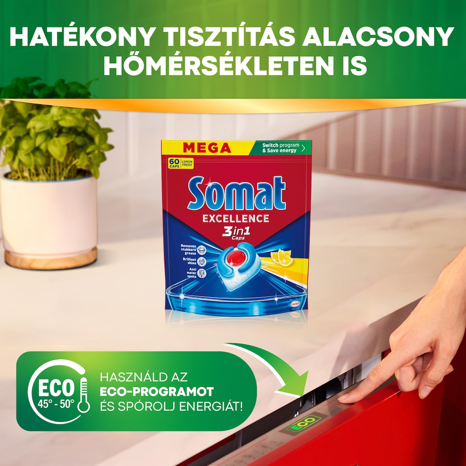 Somat 3in1 Excellence mosogatógép kapszula 80 db  1. kép