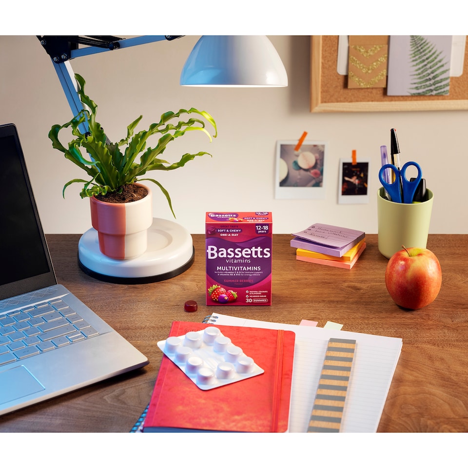 image 1 of Bassetts Multivitamins ages 12-18 years Summer Berries 30 gummies