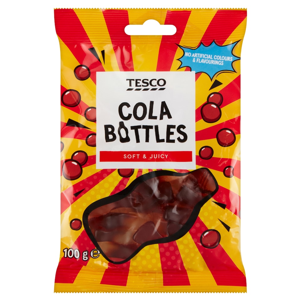 Tesco Cola Bottles Cola Flavoured Jellies 100 g
