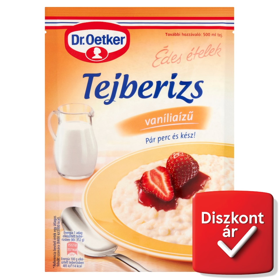 Dr. Oetker Édes Ételek vaníliaízű tejberizs alappor 125 g