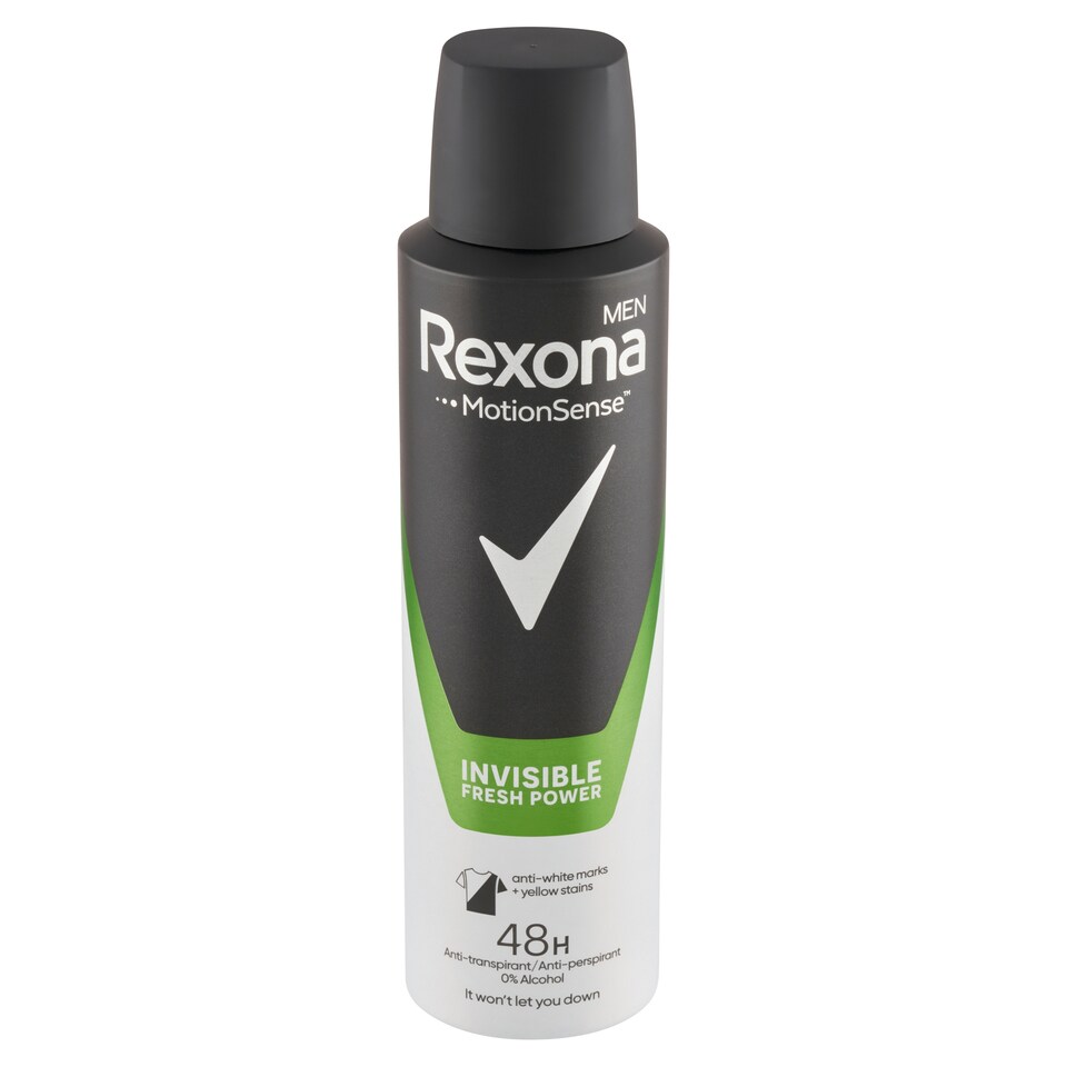 obrázok 1 z Rexona Men Invisible Fresh Power antiperspirant sprej pre mužov 150 ml