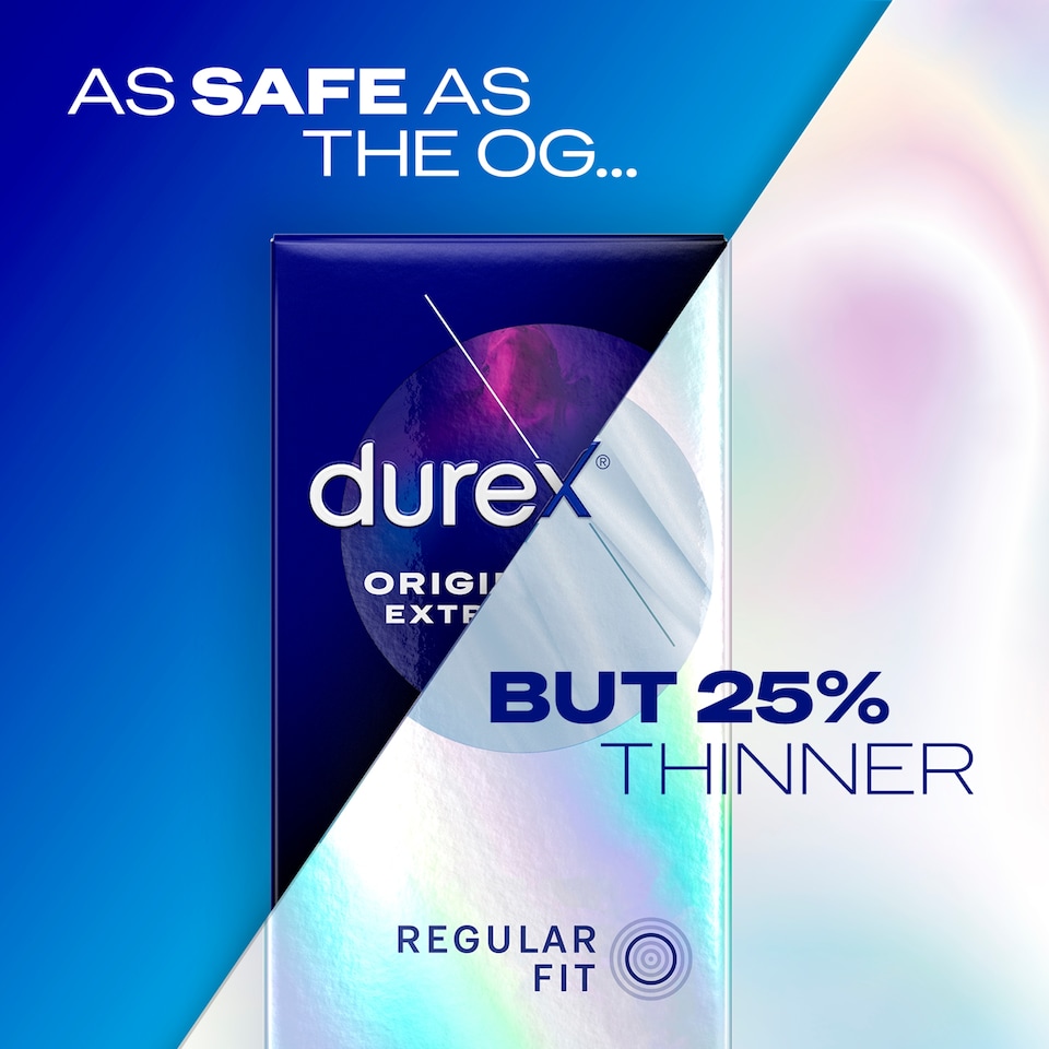 image 1 of Durex Nude Ultra Thin Condoms Enhanced Sensitivity Wide Fit XL 12s 