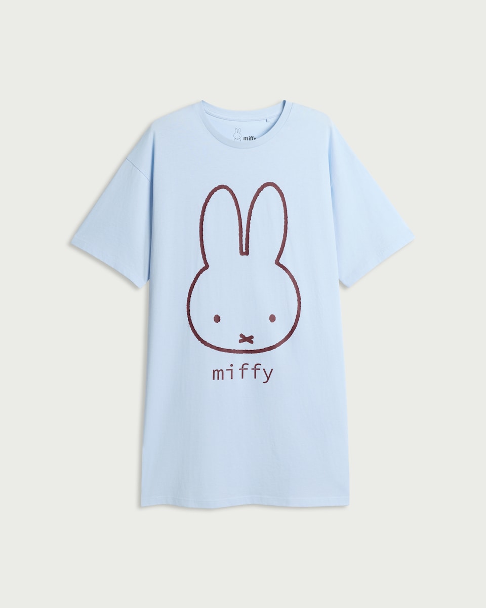 image 1 of Miffy Pure Cotton Printed Nightdress in Blue