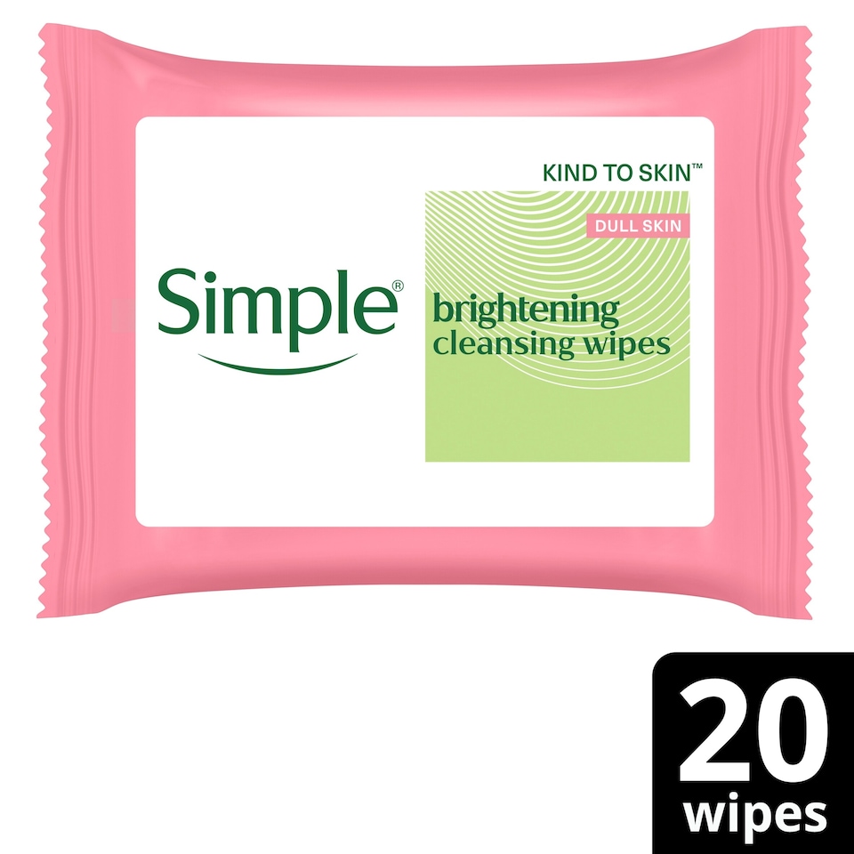 image 1 of Simple Instant Glow Cleansing Wipes X20