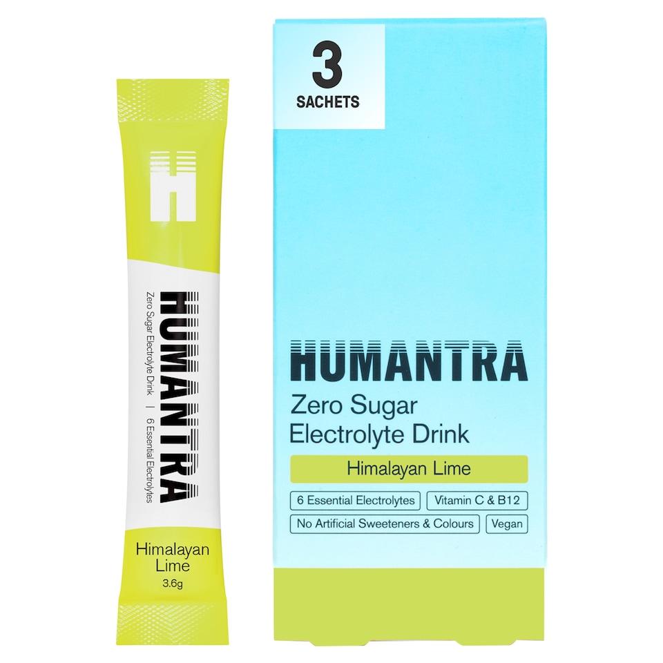 image 1 of Humantra Himalayan Lime Zero Sugar Electrolyte Drink 3 x 3.6g Sachets