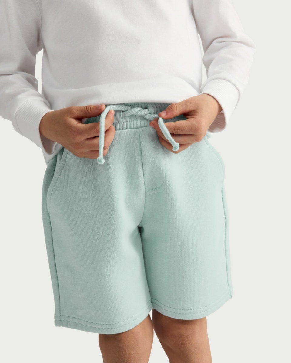 image 1 of F&F Boys 3-Pack Cotton Rich Drawstring Shorts in Blue