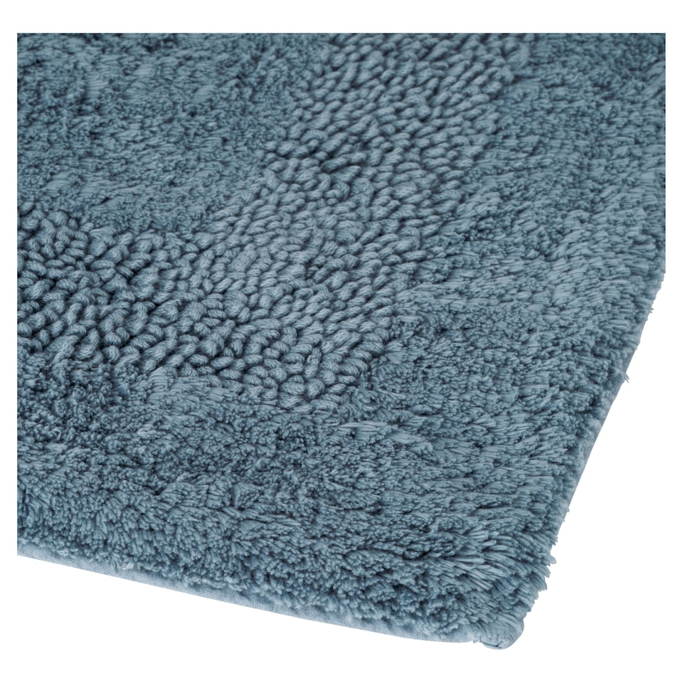 image 1 of F&F Home Egyptian Cotton Hygro Bath Mat Mid Blue
