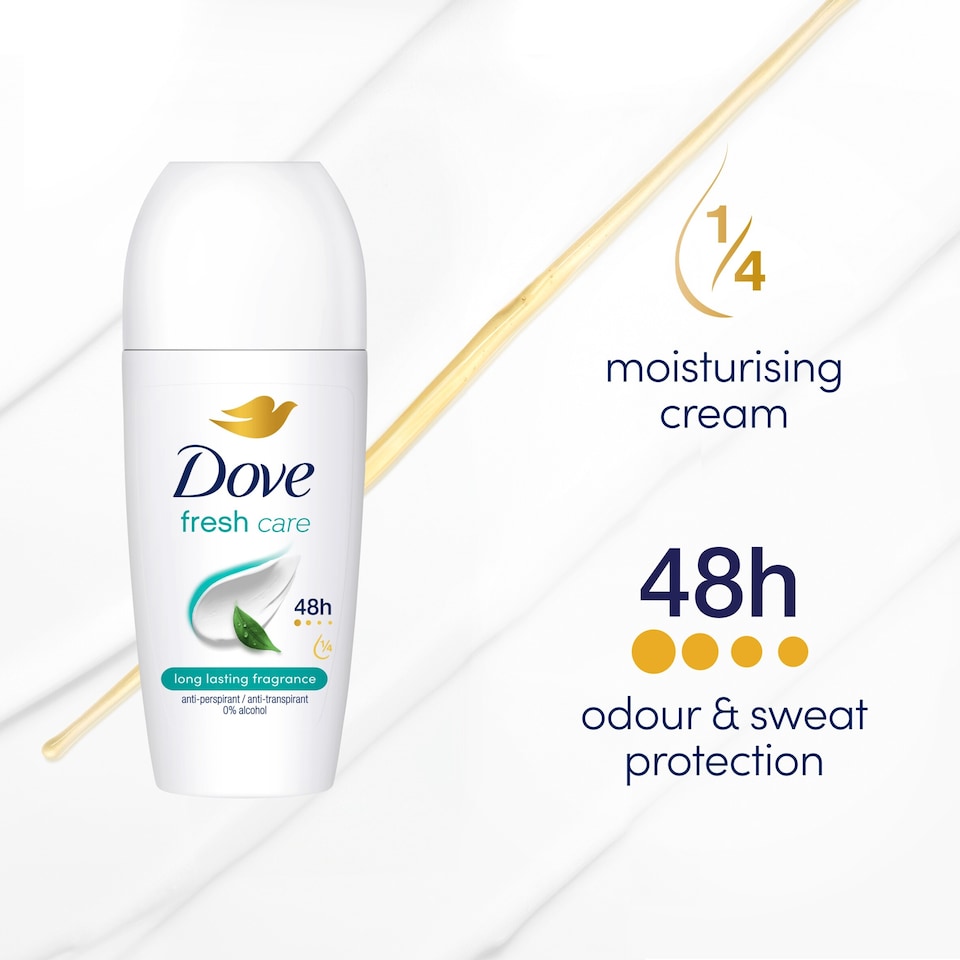 image 1 of Dove 48h Fresh Antiperspirant Deodorant Roll On 50ml