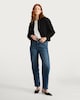 image 2 of The F&F Edit Ribbed Collar Buttoned Jacket in Black