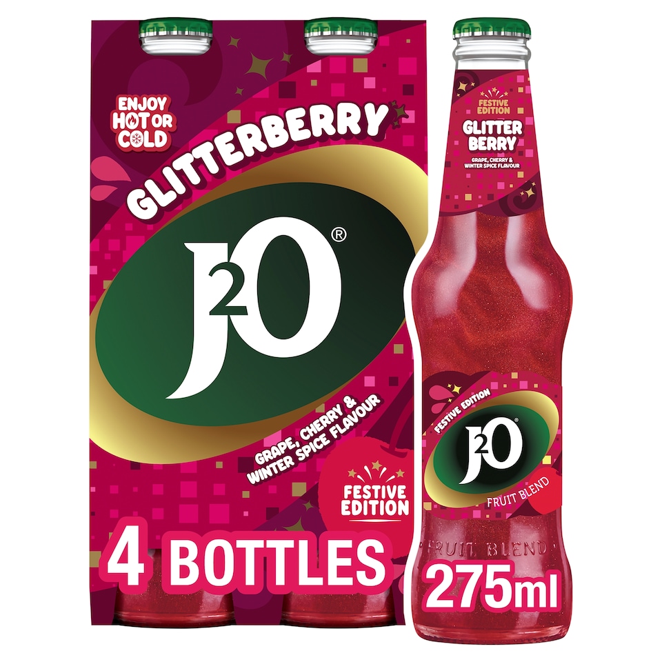 image 1 of J20 Glitterberry Fruit Blend Drink 4 X 275Ml