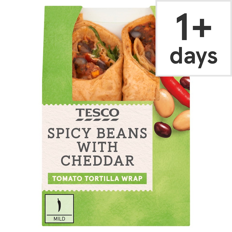 Tesco Spicy Bean Wrap